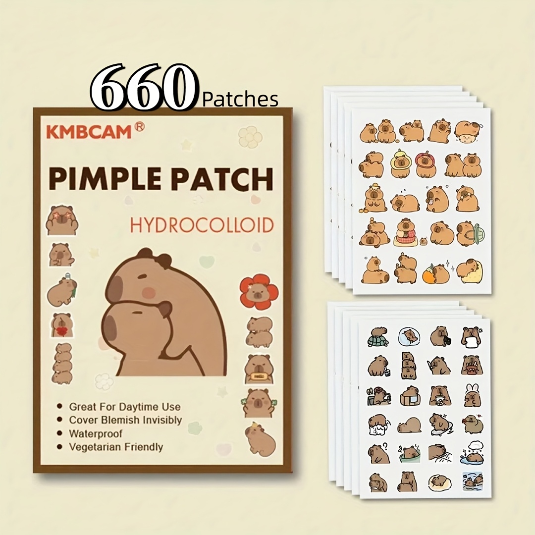 Face Oil - Adesivos faciais em formato de capivara