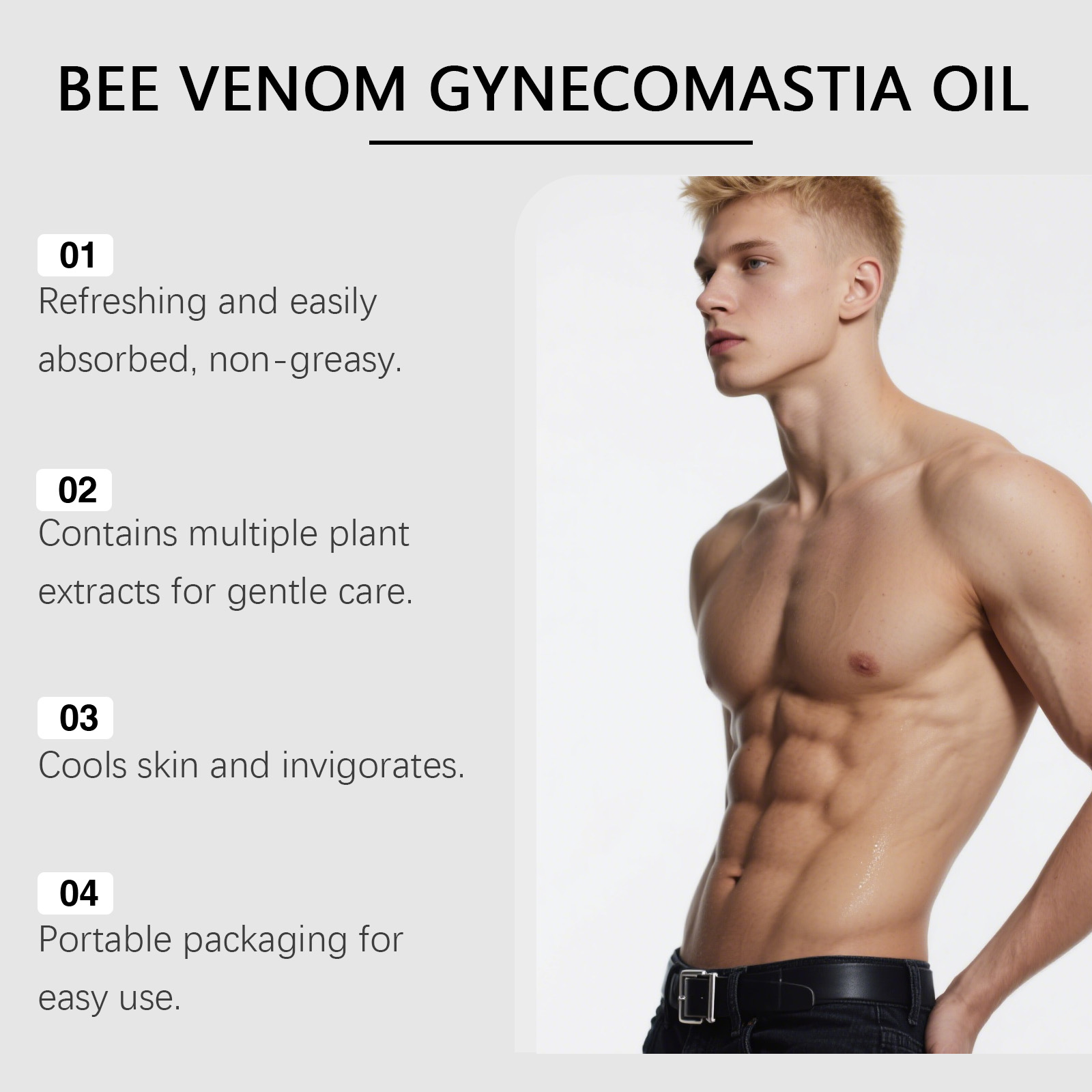 Óleo de ginecomastia veneno de - Body Lotion avaliação e preço