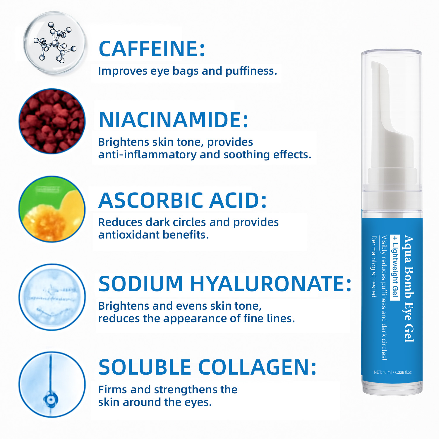 Gel para Olhos Aqua Cooling co - Vitamin C Serum avaliação e preço